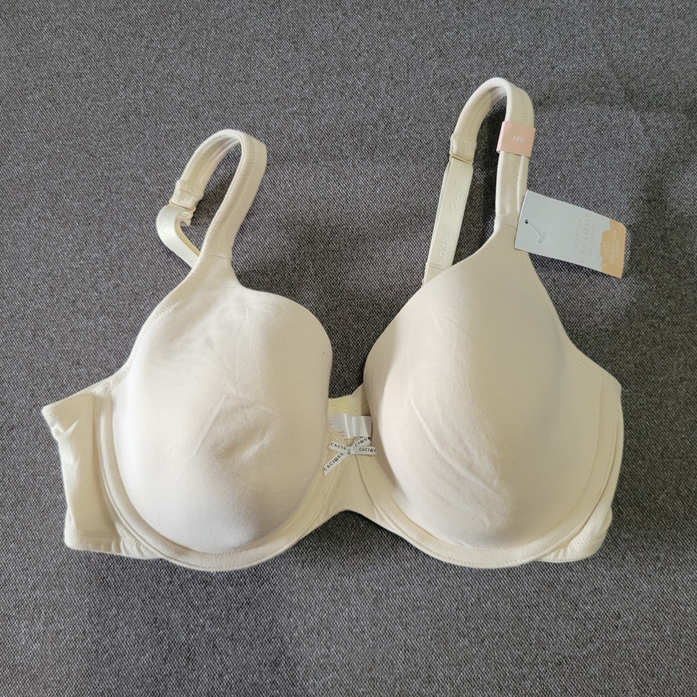 Cacique Bra 38D Beige Lightly Lined T Shirt38
